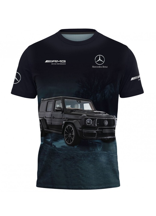 Férfi póló Mercedes 116.34, rövid ujjú, sokszínű