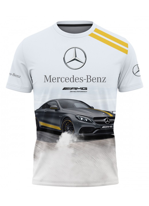 Férfi póló Mercedes 116.35, rövid ujjú, sokszínű