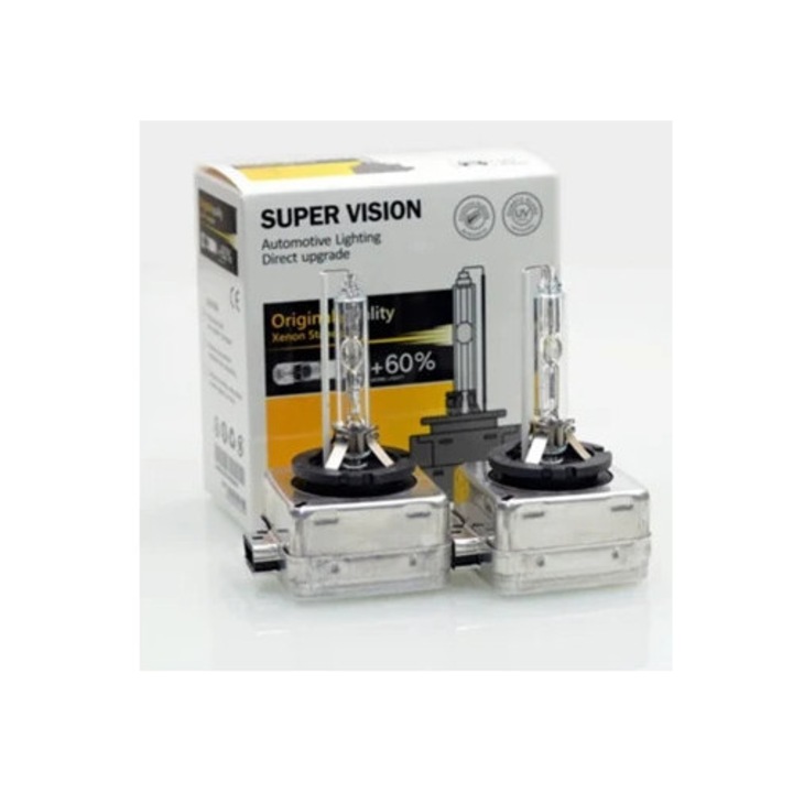 Becuri HID Xenon 2x D1S D2S D3S D4S 4300K alb galben, set