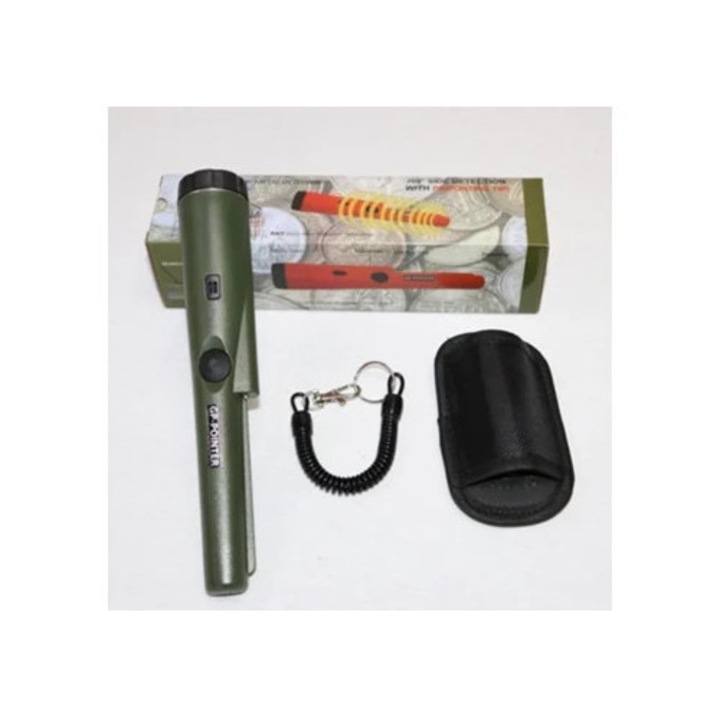 Detector metal portabil SZSMART, impermeabil, verde