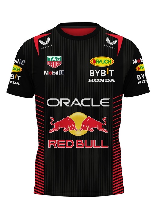 Férfi póló Red Bull Racing F1 116.95, rövid ujjú, többszínű
