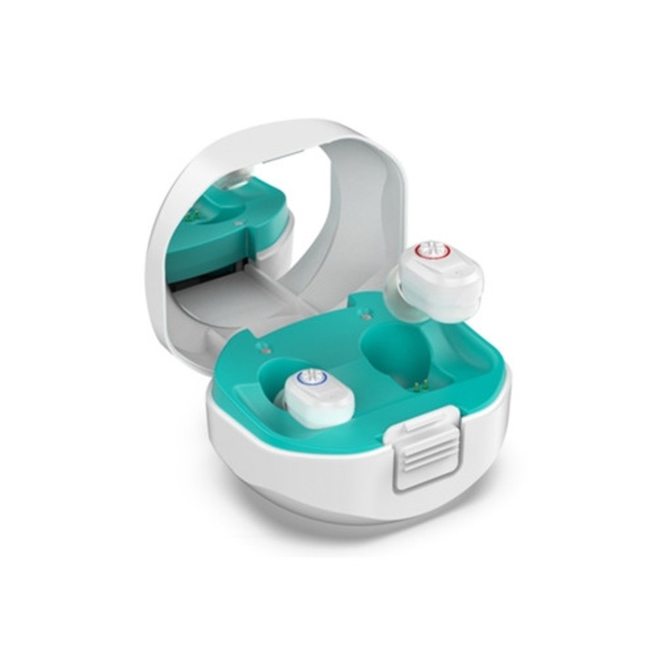 Aparate auditive, G209-043, digitale, reincarcabile, cu carcasa de incarcare, pentru seniori