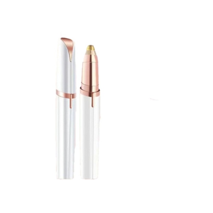 Trimmer pentru fata, nas, sprancene, alb, dimensiune compacta