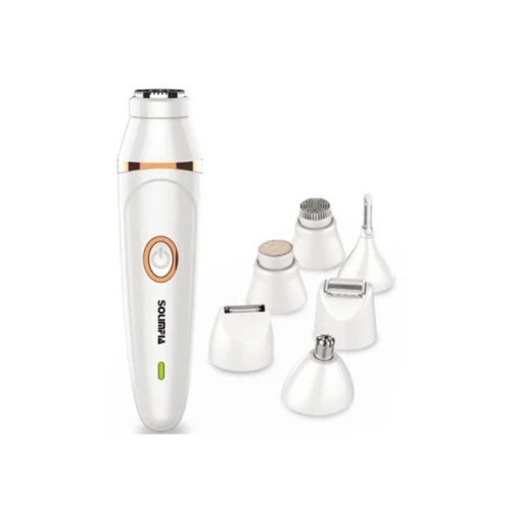 Trimmer pentru fata, nas si sprancene, alb