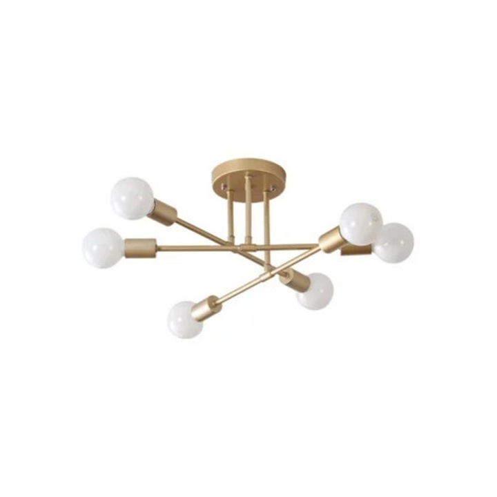 Aplica plafoniera creativa, auriu, moderna, pentru dormitor si living