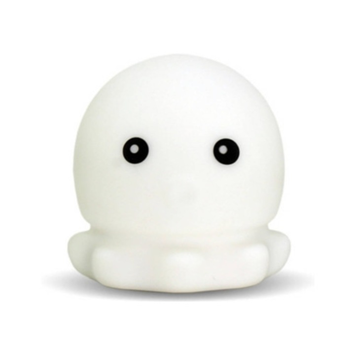 Lampa de veghe copii, LED colorat, design octopus, pentru somn