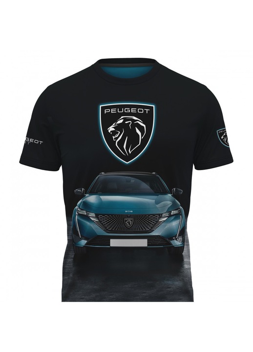 Férfi póló Peugeot 117.22, rövid ujjú, sokszínű