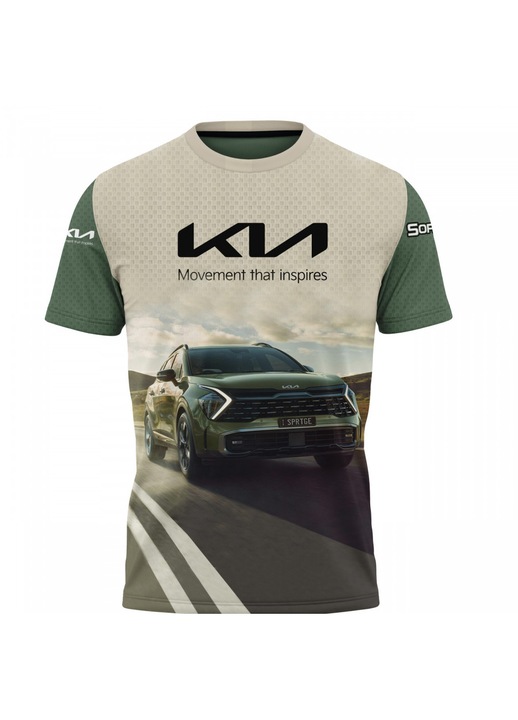 Férfi póló Kia 117.27, rövid ujjú, sokszínű