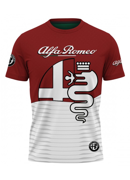 Férfi póló Alfa Romeo 117.32, rövid ujjú, többszínű