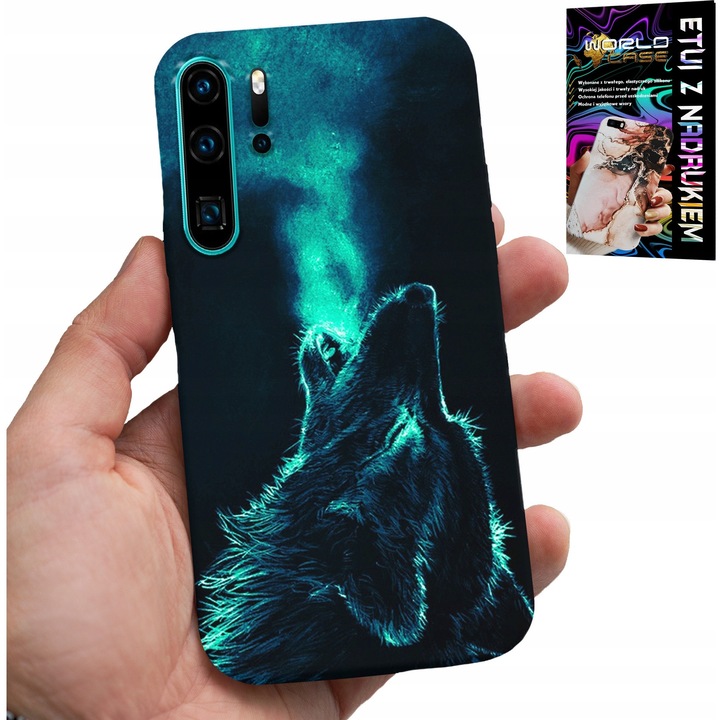 Tok Huawei P30 Pro-hoz, World Case, szilikon, teljes színű nyomtatás, többszínű