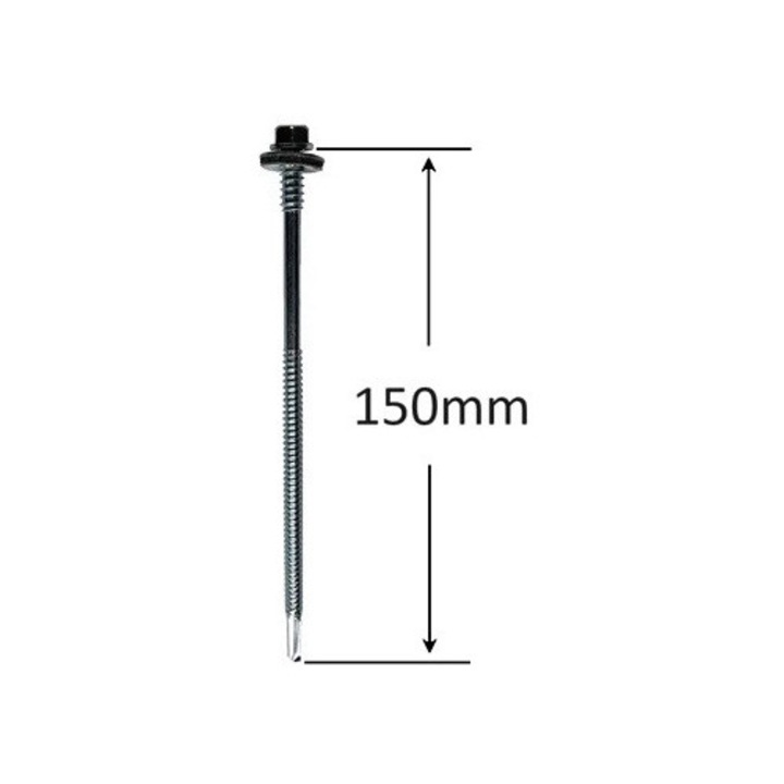 SET 50 BUC Surub Panou Sandwich 6.3/5.5*150mm Zincat