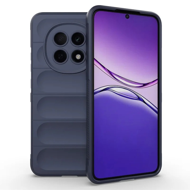 Калъф Wave за Oppo F29 Pro 5G / A5 Pro 5G (CH), Микрофибър, Противоударно захващане, TPU, Тъмносин