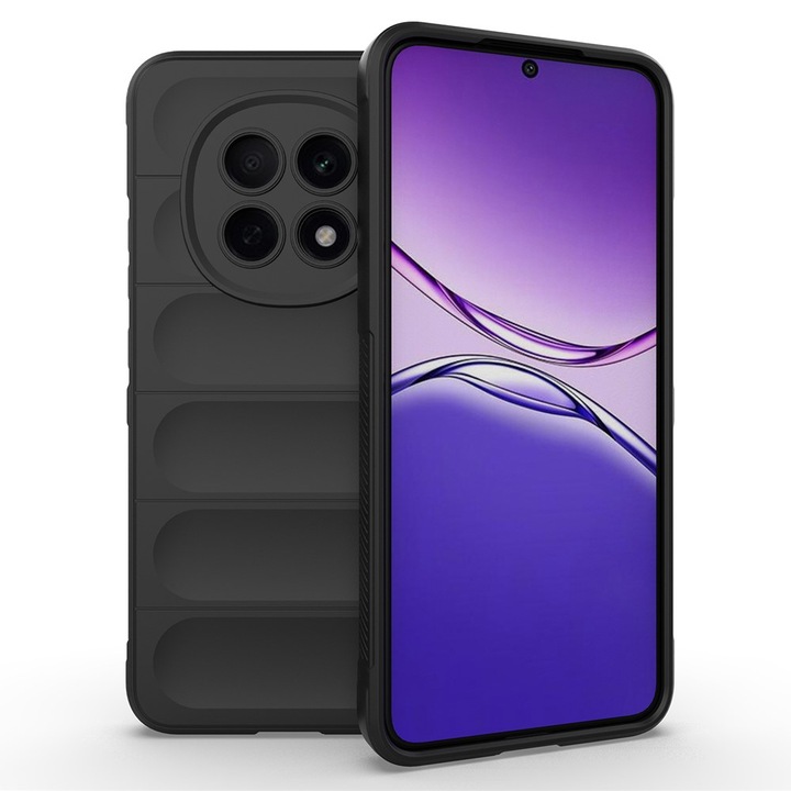 Калъф Wave за Oppo F29 Pro 5G / A5 Pro 5G (CH), микрофибър, противоударен захват, TPU, Night Neagra