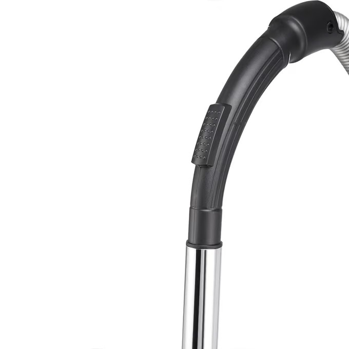 Aspirator fără sac Monzana ECO Power Green Edition, 900W, filtrare HEPA, Negru/Rosu, tub telescopic 88cm