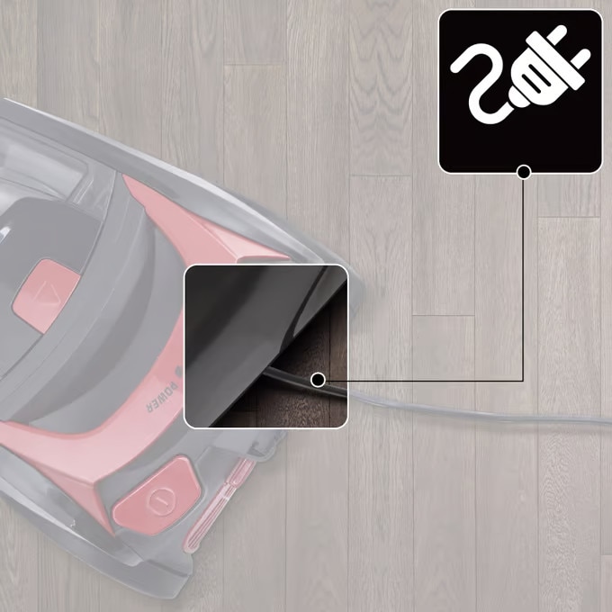 Aspirator fără sac Monzana ECO Power Green Edition, 900W, filtrare HEPA, Negru/Rosu, tub telescopic 88cm