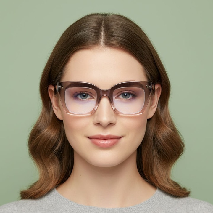 Ochelari de vedere STYLION, model STL286, +2.00, cu filtru Blue Light, gri-violet, set complet