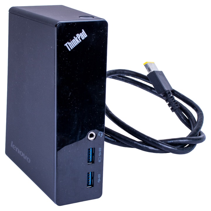 Докинг станция Lenovo OneLink Pro Dock, 03X7011, черна, използвана, съвместима с лаптопи ThinkPad