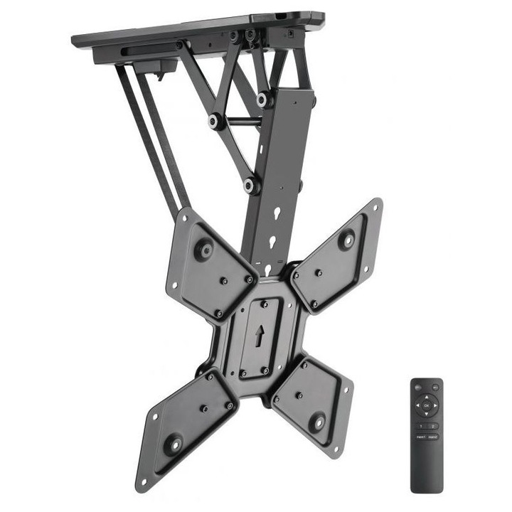 Suport profesional universal motorizat de tavan e-SWC Supreme® pentru TV, diagonale 23"-55", max 30 kg, vesa max 400 x 400, telecomanda