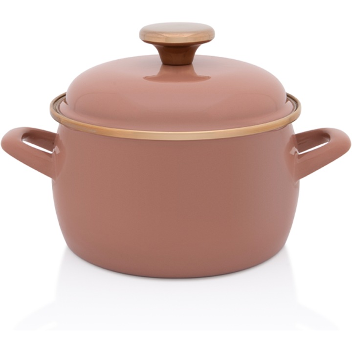 Oala cu capac Moka Metalac email, 16cm, 2.2l