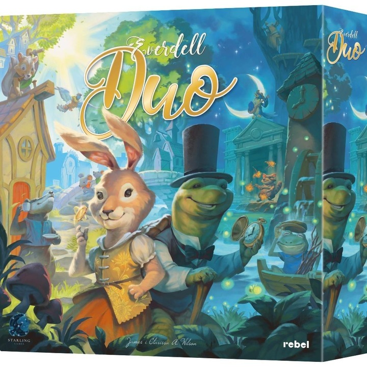 Everdell Duo, társasjáték, 2-4 játékos, kooperatív, többszínű, tábla mérete 60x60cm