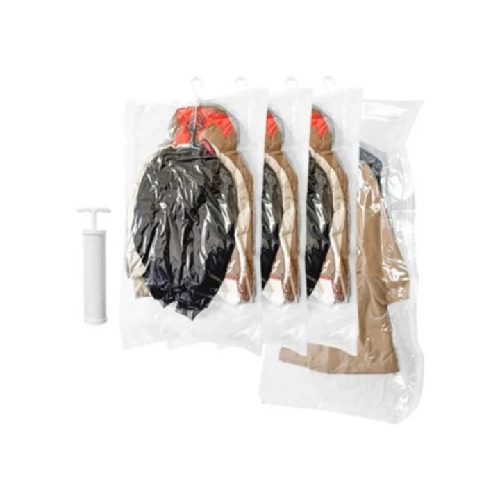 Saci de vidat, depozitare pentru conservare pe termen lung, design transparent si valva usor de utilizat pentru organizare