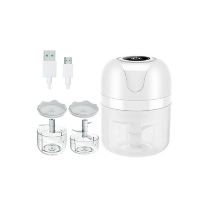 Tocator electric pentru usturoi, mini portabil, design reincarcabil USB, fara fir