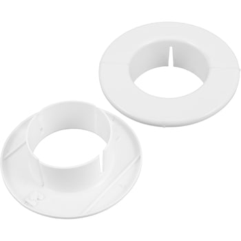 Set 2 capace decorative pentru tevi de aer conditionat, SuooTci, alb, 55x115x25mm