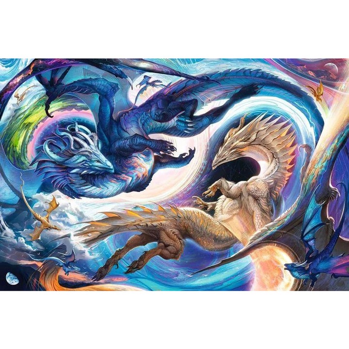 Пъзел Ravensburger 1000 бр. - Огромен драконов празник