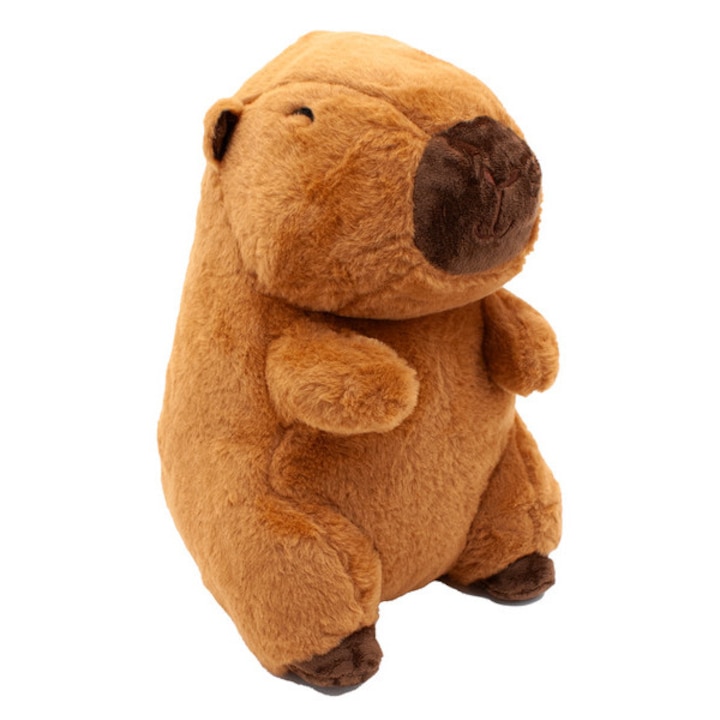 Capibara de plus 35 cm, jucărie moale, aspect prietenos, perfect pentru îmbrățișat, nincs