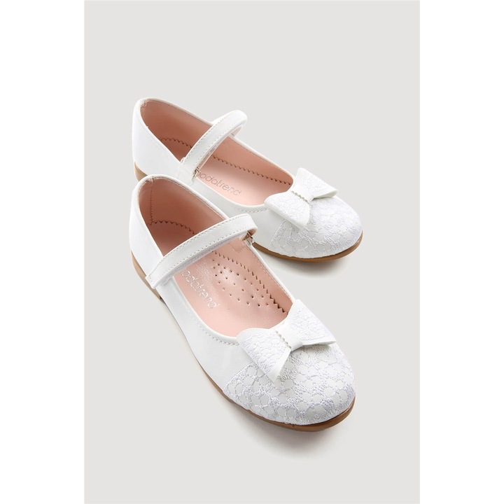 Gyermekcipő, Moda Trend, Fehér, Méret 33 EU, Ökológiai bőr