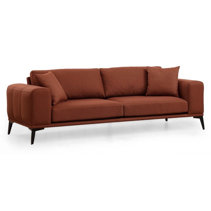 Canapea 3 locuri, Atelier Del Sofa, rosu, 235x90x80cm