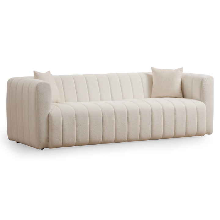 Canapea 3 locuri, Atelier Del Sofa, 225x90x75cm, cu 2 perne incluse