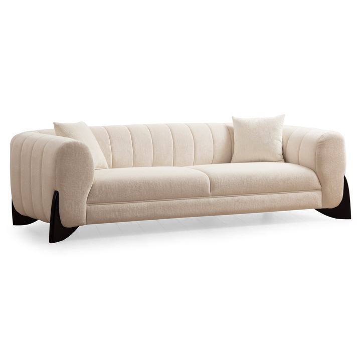 Canapea 3 locuri, Atelier Del Sofa, alb, 248x100x70cm