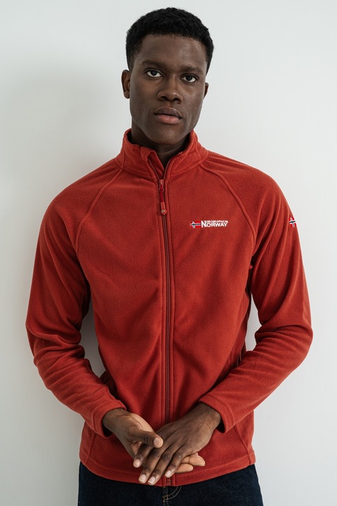 Geographical Norway, Суитшърт Tugс цип и лого, Бледочервен