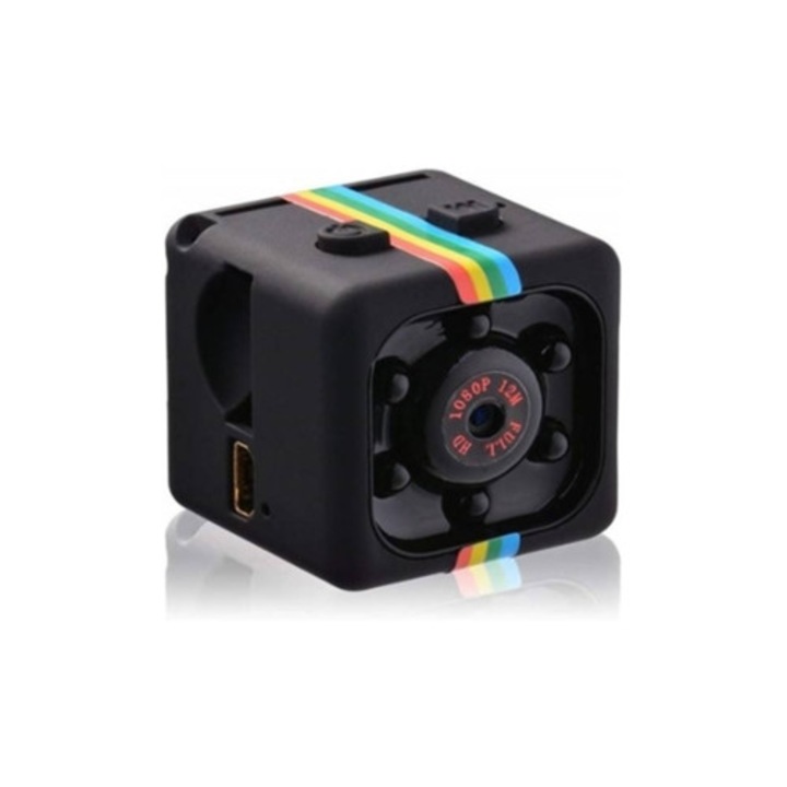 Camera spion mini wireless, portabila, neagra
