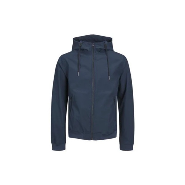 Мъжко спортно яке, Basic Softshell, синьо, дишаща материя, S INTL