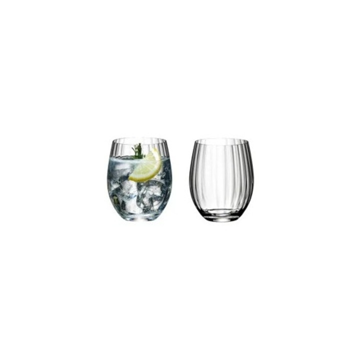 Set de vaze optice largi, Riedel, 2 bucati, sticla