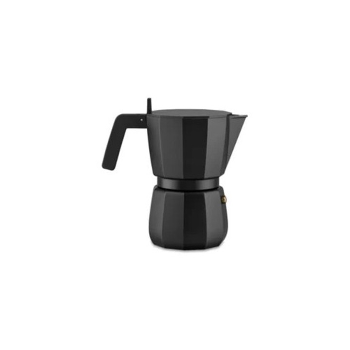 Espressor pentru aragaz Alessi 6 cesti, negru