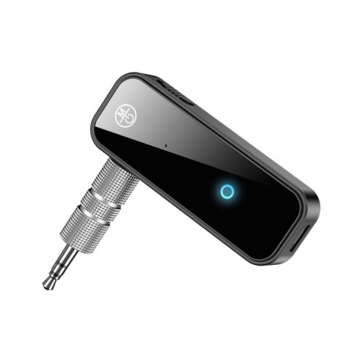 Adaptor Bluetooth Aux 3,5 Mm transmitator, Receptor 2 in 1, negru