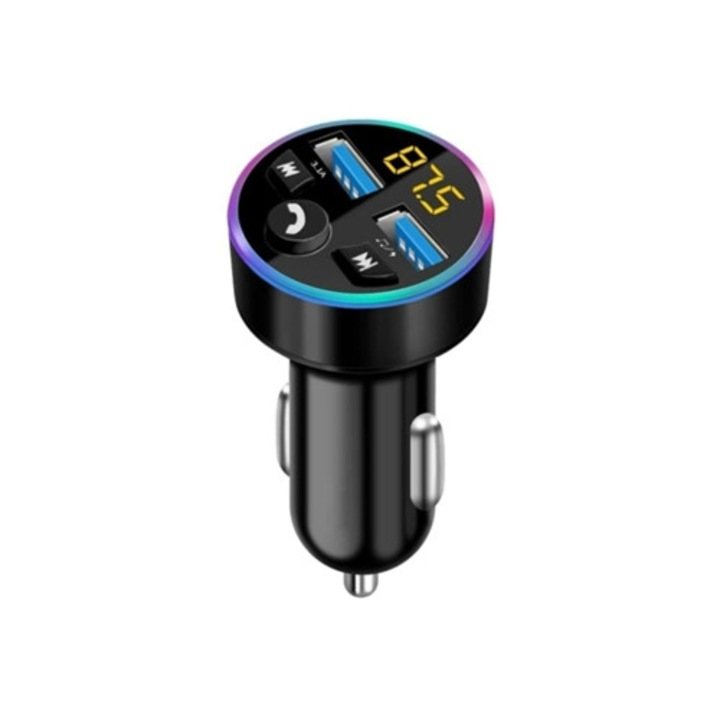 Bluetooth FM transzmitter autóba, fekete