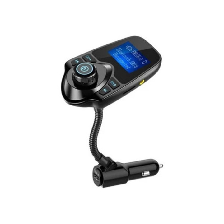 Adaptator Bluetooth avansat pentru automobil cu ecran LCD si functii de siguranta