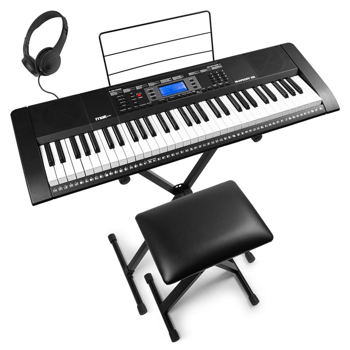 Set claviatura electronica cu 61 de clape touch-sensitive, Max RHAPSODY61M