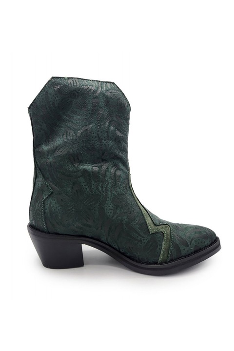 unudoitrei, Ghete cowboy de piele intoarsa, Verde inchis