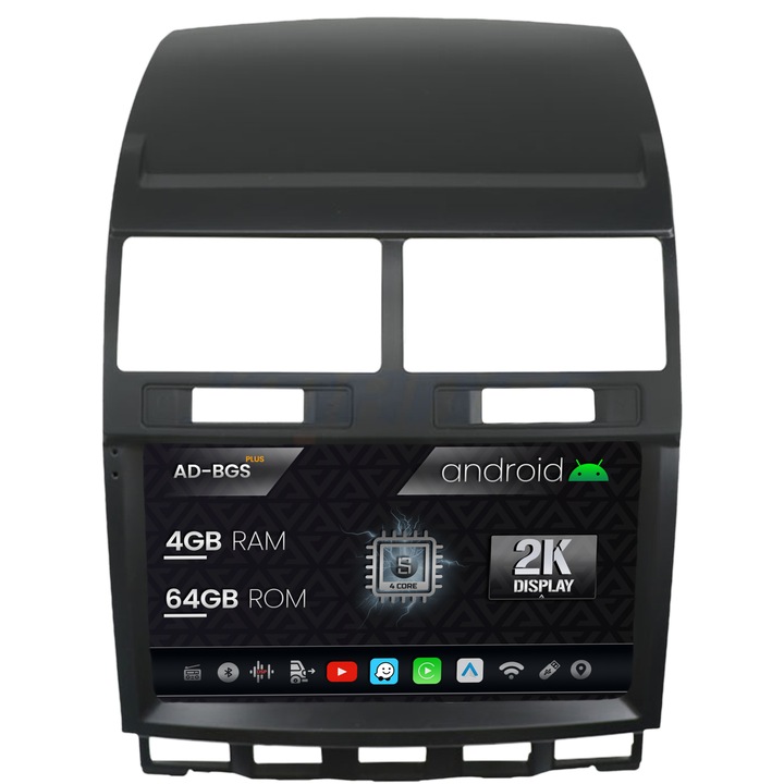 Navigatie Autodrop 2K Volkswagen Touareg (2002-2011), Android OS, S-Quadcore, 4GB RAM, 64GB ROM, 9.5 Inch - AD-BGS90042K, AD-BGRKIT050