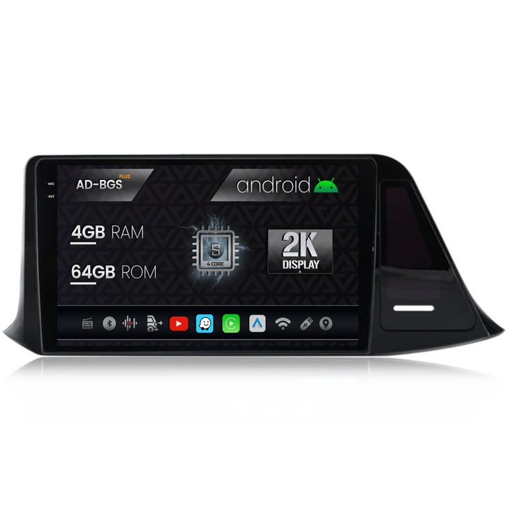 Navigatie Autodrop 2K Toyota Toyota C-HR (2016-2020), Android OS, S-Quadcore, 4GB RAM, 64GB ROM, 9.5 Inch - AD-BGS90042K, AD-BGRKIT074