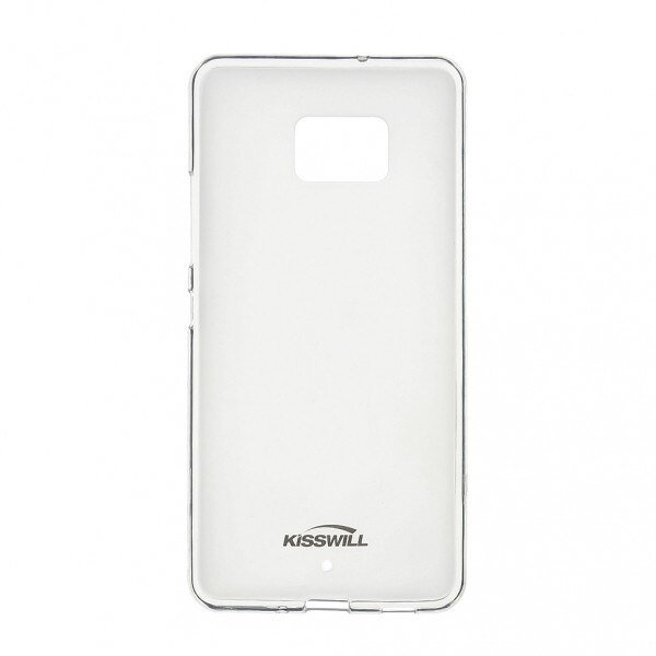 Husa silicon TPU pentru HTC U Ultra, Kisswill, Alb Semitransparent