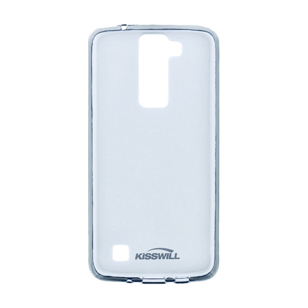 Husa Silicon TPU LG K8 Kisswill, Alb Semitransparent