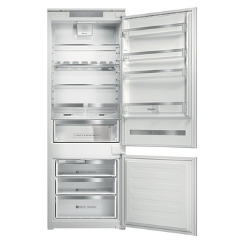 Combina frigorifica incorporabila Whirlpool SP40 801 EU , 400 L, Clasa F, 6 th Sense Fresh Control, H 193.5 Combina frigorifica incorporabila Whirlpool SP40 801 EU , 400 L, Clasa F, 6 th Sense Fresh Control, H 193.5