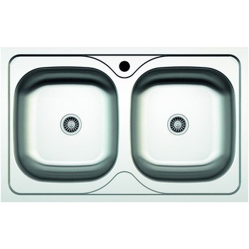 Chiuveta cu doua cuve pentru blat Z-INOX ZLN2982, Inox anticalcar, 50x80 cm Chiuveta cu doua cuve pentru blat Z-INOX ZLN2982, Inox anticalcar, 50x80 cm