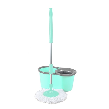 Galeata magic mop LISA ZLN-1389, Mop rotativ 360 grade, Capacitate galeata 12L, Verde